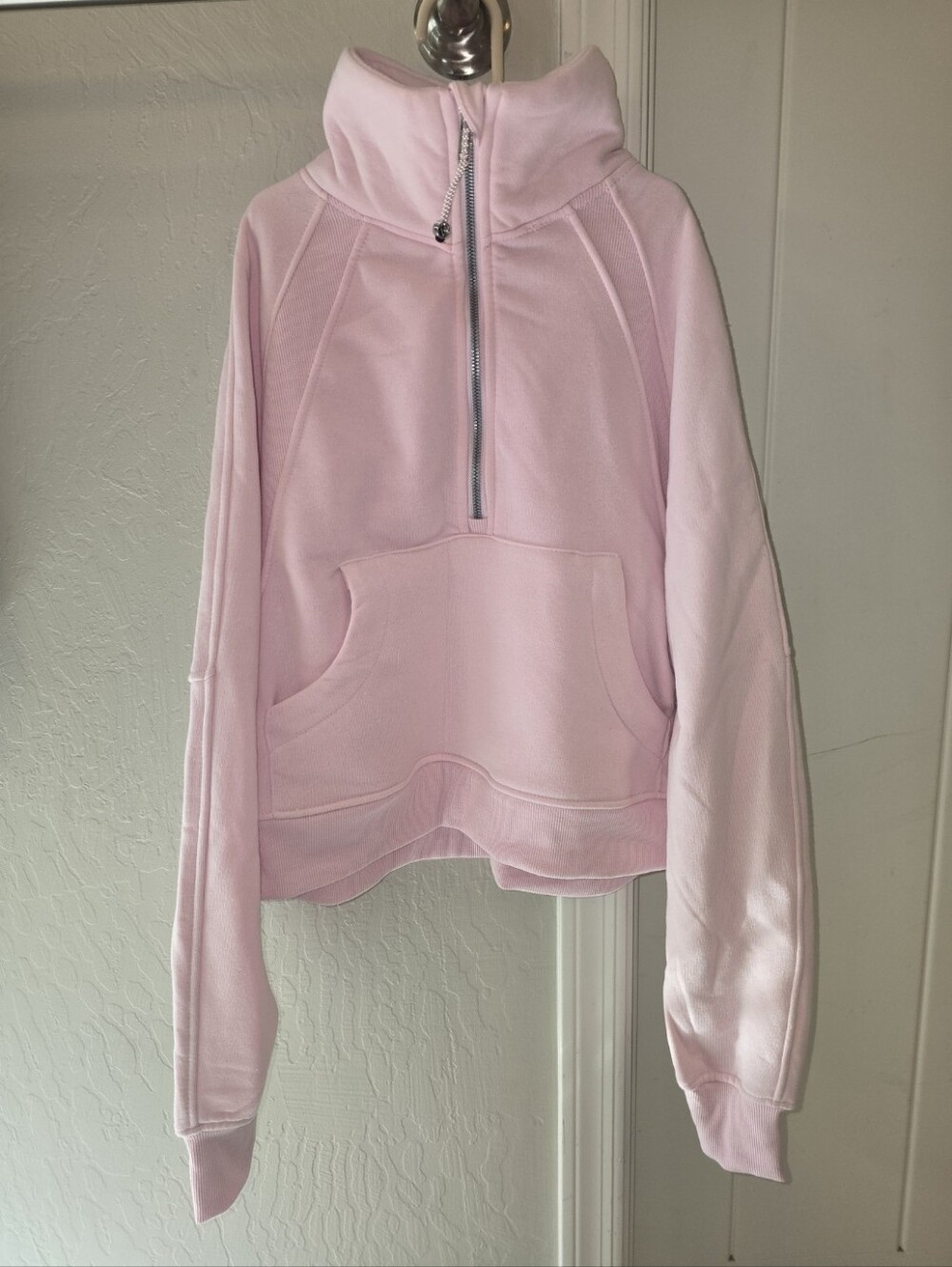 NWT Better Together Pink Half-Zip Pullover Hoodie Size: Small